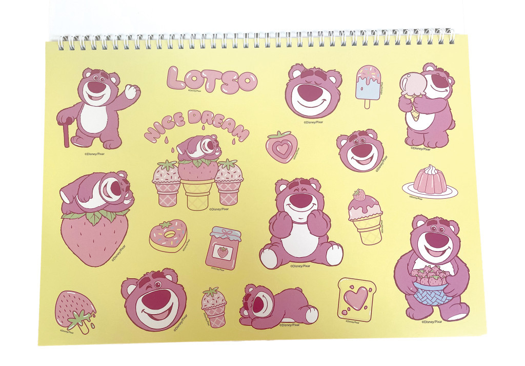 Disney Játékháború Lotso A/4 spirál vázlatfüzet 40 lapos matricával - Image 2