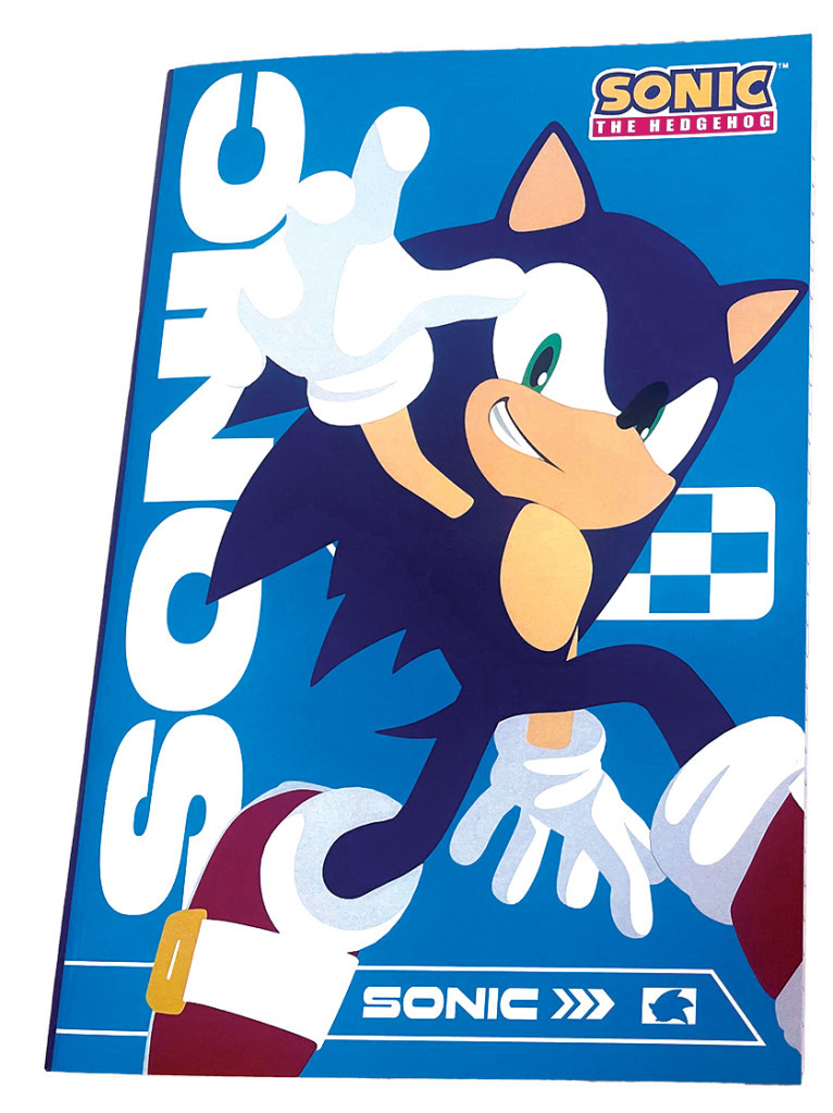 Sonic a sündisznó Speedy B/5 vonalas füzet 40 lapos