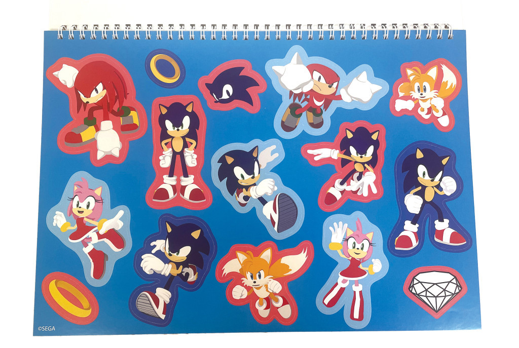 Sonic a sündisznó Speedy A/4 spirál vázlatfüzet 40 lapos matricával - Image 2