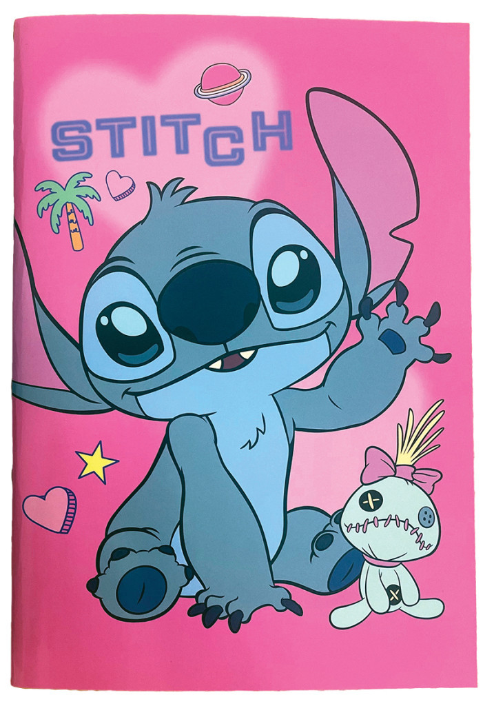 Disney Lilo és Stitch, A csillagkutya Palm B/5 vonalas füzet 40 lapos