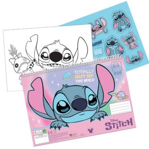 Disney Lilo és Stitch, A csillagkutya Universe A/4 spirál vázlatfüzet 40 lapos matricával