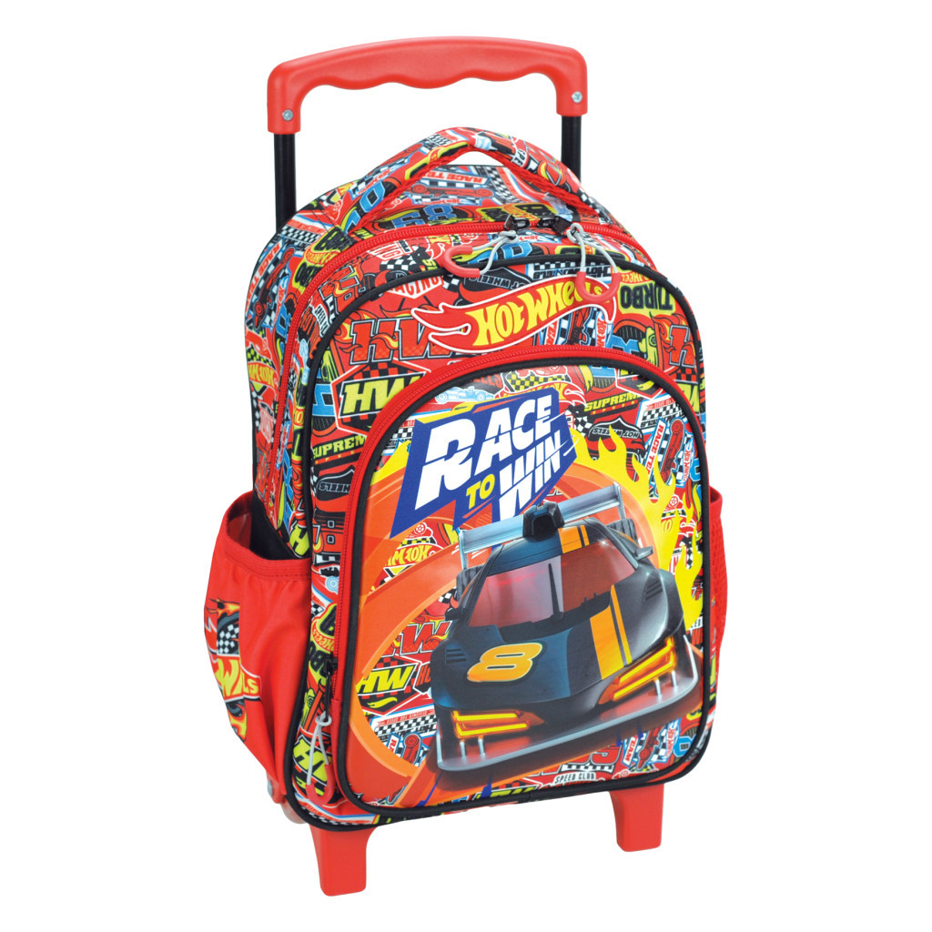 Hot Wheels Race to Win gurulós ovis hátizsák, táska 30 cm