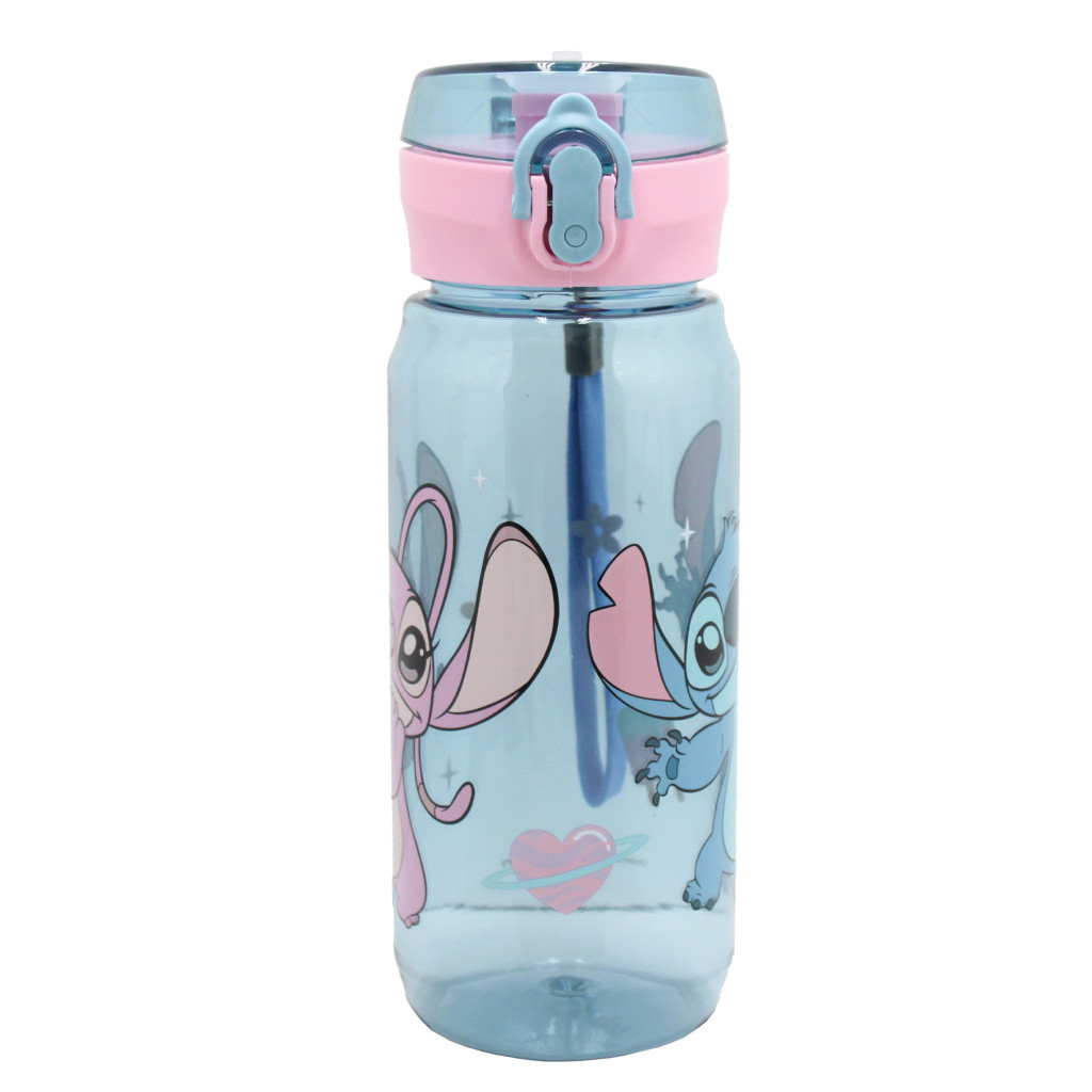 Disney Lilo és Stitch, A csillagkutya Universe műanyag kulacs akasztóval 600 ml