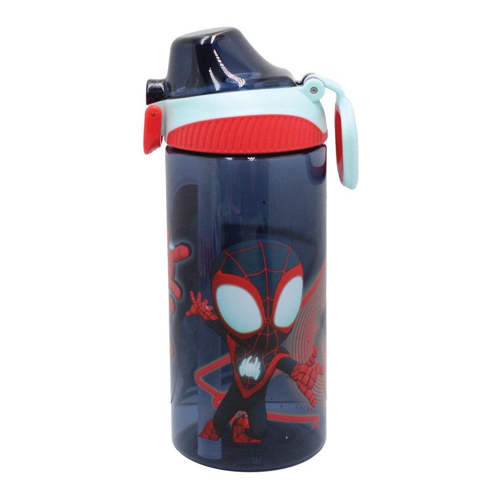 Pókember Spidey Web műanyag szívószálas kulacs akasztóval 450 ml - Image 2