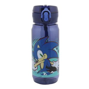 Sonic a sündisznó Thunder műanyag kulacs akasztóval 600 ml