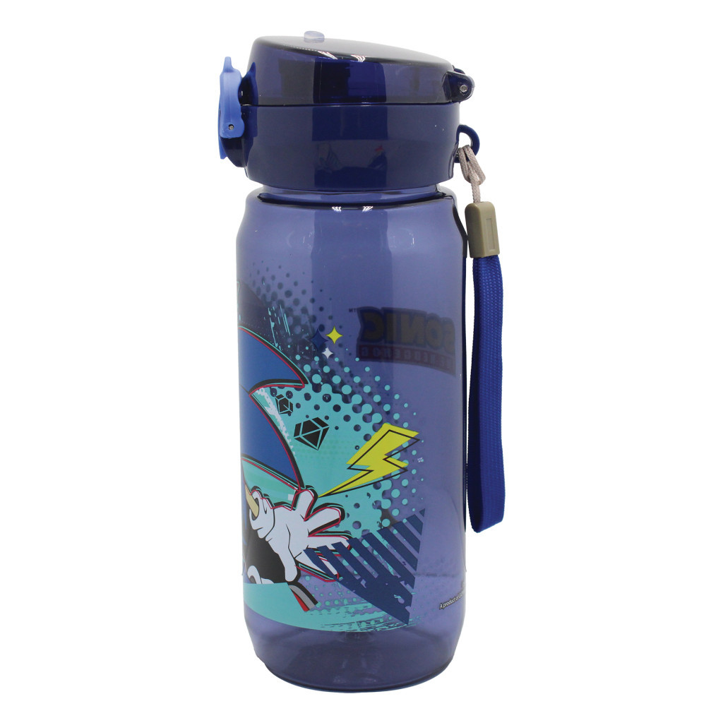 Sonic a sündisznó Thunder műanyag kulacs akasztóval 600 ml - Image 2