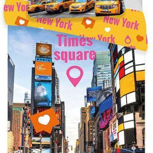 New York Times Square ágyneműhuzat 140×200cm, 70×90 cm