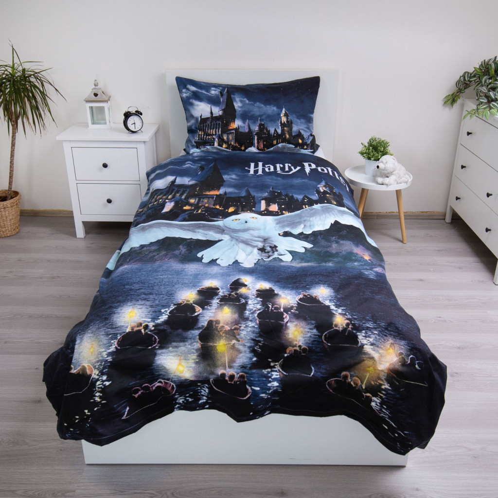 Harry Potter Hogwarts Night ágyneműhuzat 140×200cm, 70×90 cm microfibre - Image 2