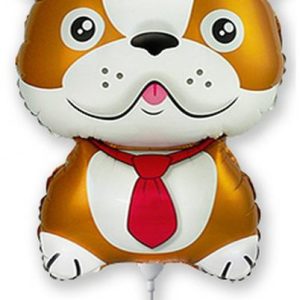 Kutyás Bulldog Brown fólia lufi 36 cm (WP)