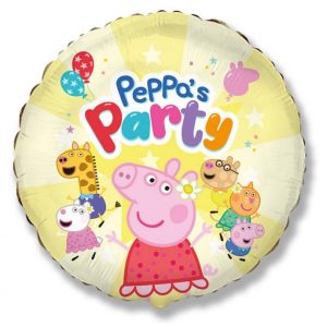Peppa malac Yellow fólia lufi 48 cm (WP)