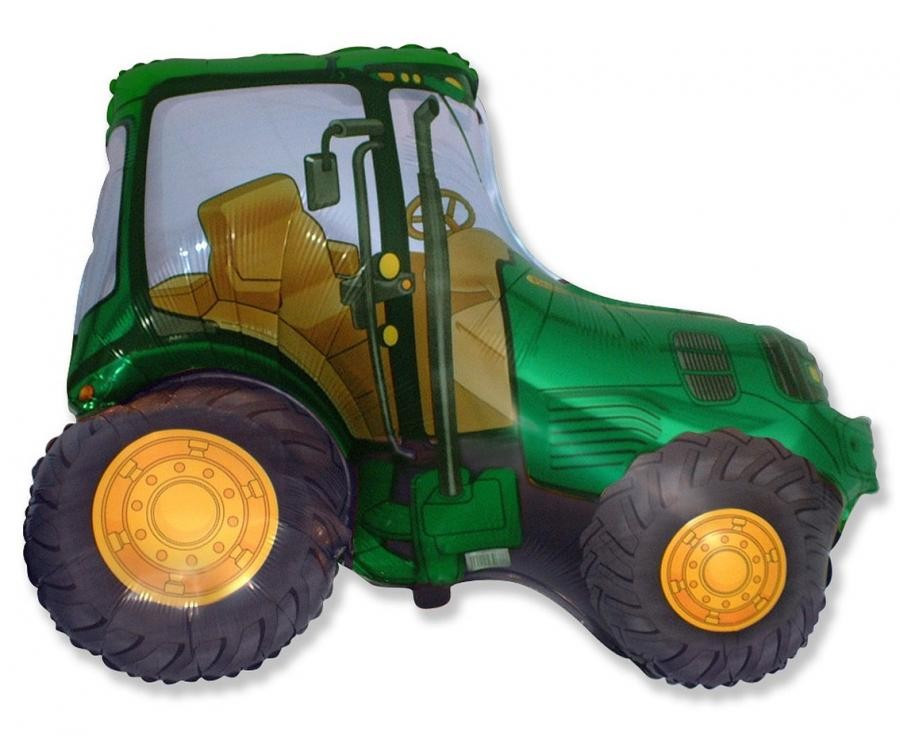 Traktor Green fólia lufi 36 cm (WP)