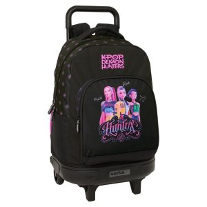 K-pop Démonvadászok Negra prémium gurulós iskolatáska, táska 45 cm