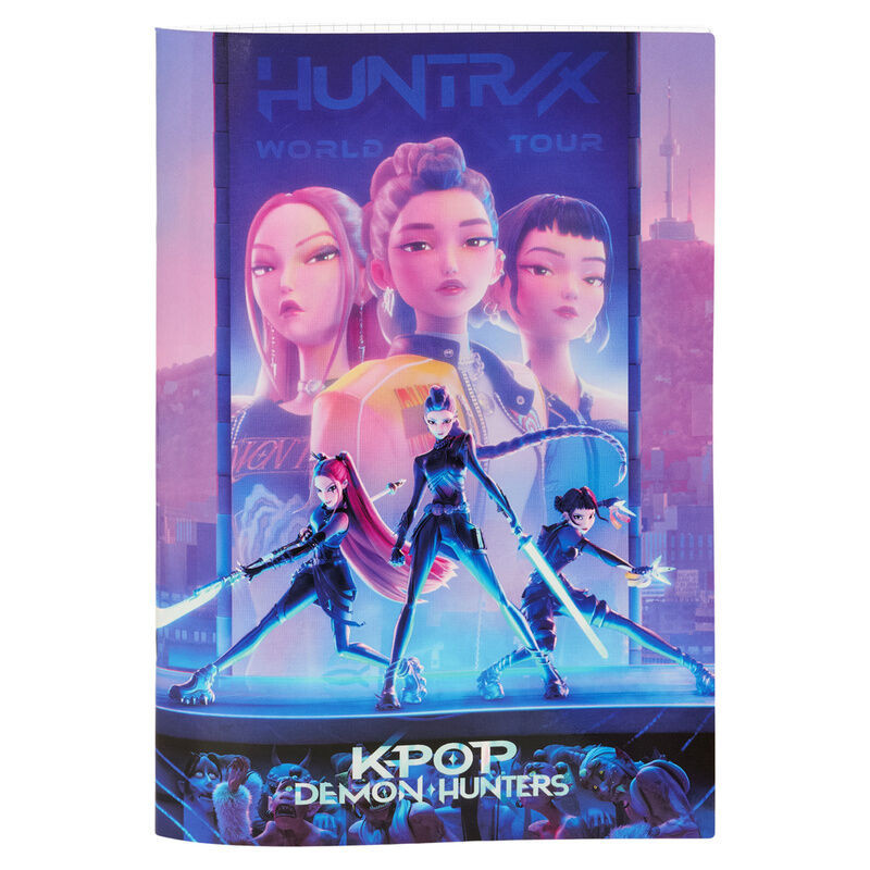 K-pop Démonvadászok Hunterx A4 kockás füzet