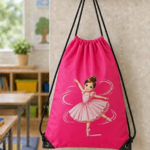 Zsinóros tornazsák balerina mintával