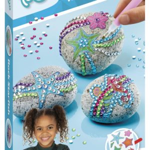 Színes Starfish kavics díszítő készlet matricával