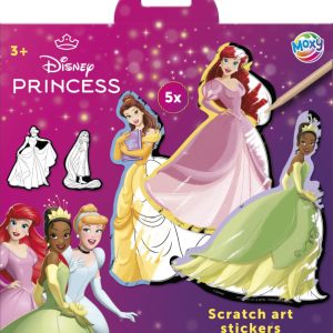 Disney Hercegnők Fairytale scratch képkarcoló matricák 5 db-os