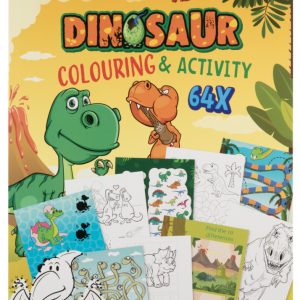 Dinoszaurusz Fun színező és activity szett 64 oldalas