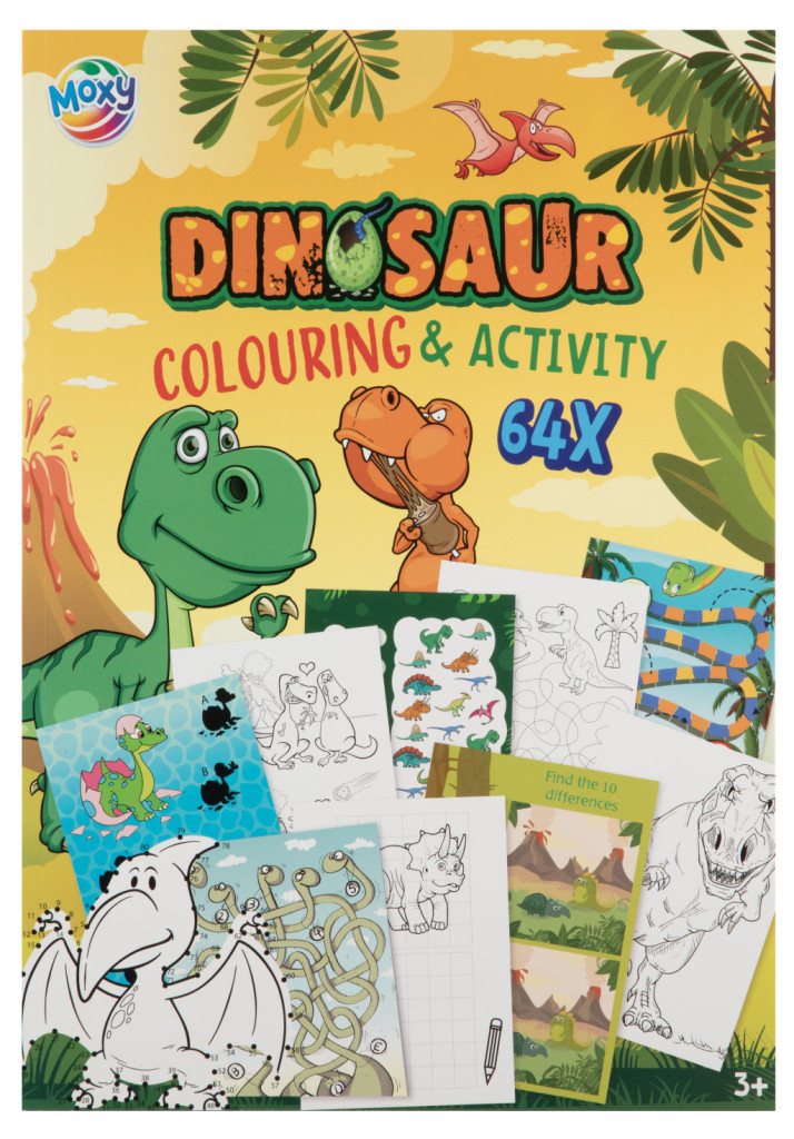 Dinoszaurusz Fun színező és activity szett 64 oldalas