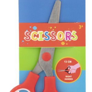 Piros Moxy jobbkezes olló 13 cm