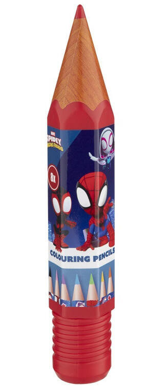 Pókember Spidey Friends színes ceruza szett 8 db-os