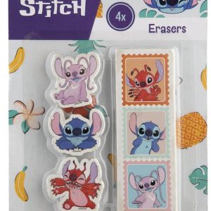 Disney Lilo és Stitch, A csillagkutya Aloha forma radír szett 4 db-os