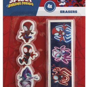 Pókember Spidey Friends forma radír szett 4 db-os