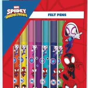 Pókember Spidey Friends filctoll szett 12 db-os