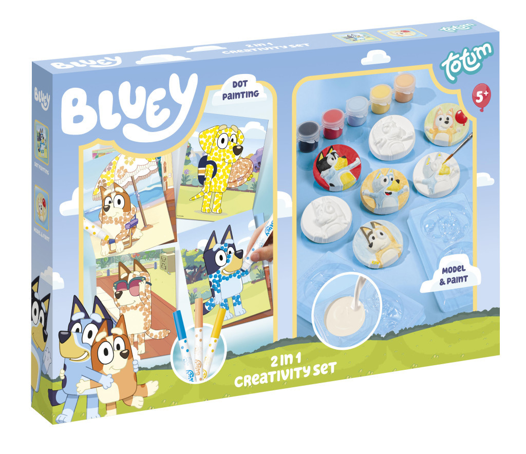 Bluey Cool kreatív szett 2 az 1-ben