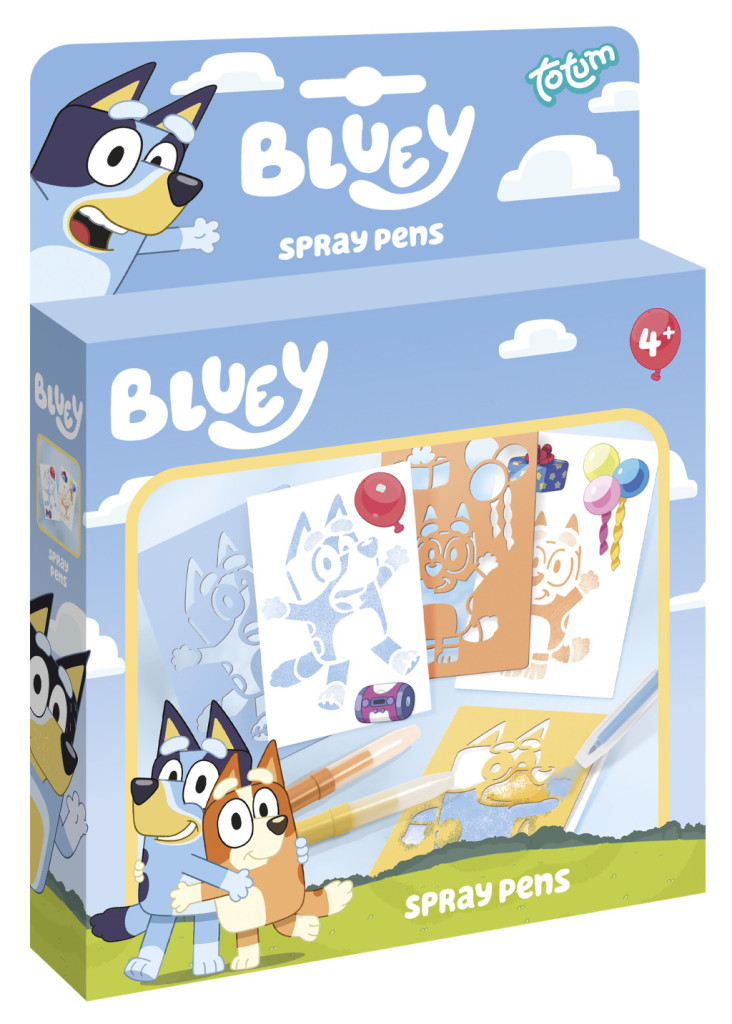 Bluey Happy kreatív szett spray tollal