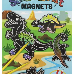 Dinoszaurusz Rawr scratch képkarcoló készlet mágnessel