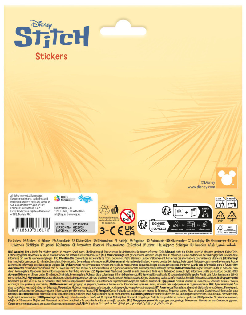 Disney Lilo és Stitch, A csillagkutya Chillin matrica - Image 2