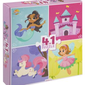 Lányos Fantasy 4 az 1-ben puzzle