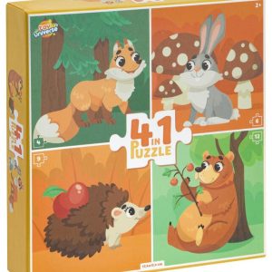 Állatos Forest 4 az 1-ben puzzle