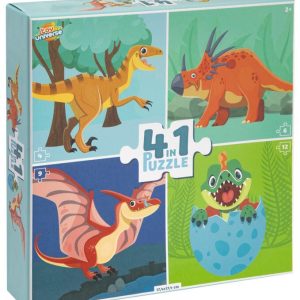 Dinoszaurusz Fun 4 az 1-ben puzzle