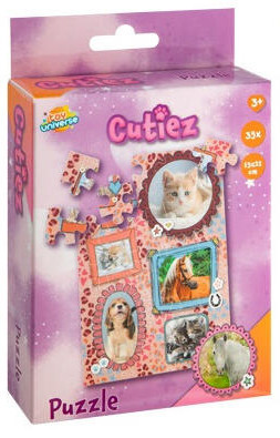 Állatos Cutiez mini puzzle 35 db-os