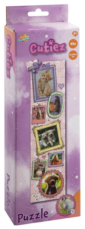 Állatos Cutiez hosszúkás puzzle 48 db-os