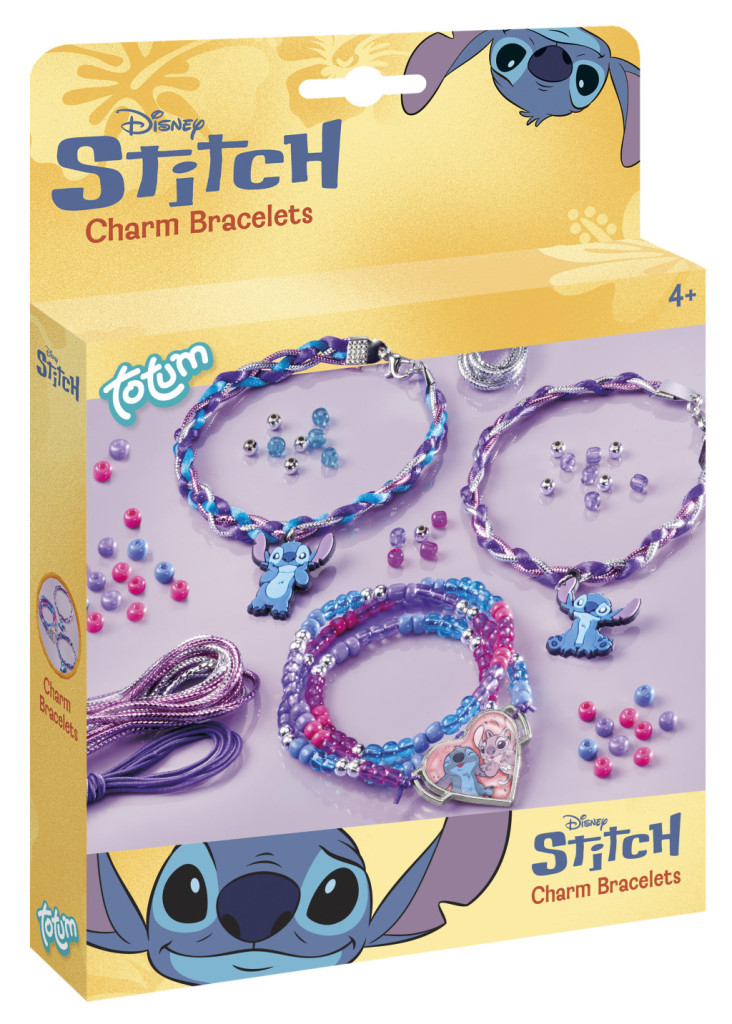 Disney Lilo és Stitch, A csillagkutya Purple charm karkötő készítő szett