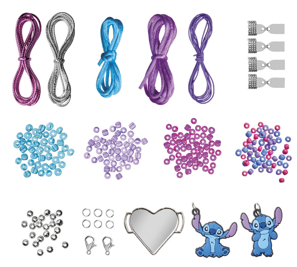 Disney Lilo és Stitch, A csillagkutya Purple charm karkötő készítő szett - Image 2