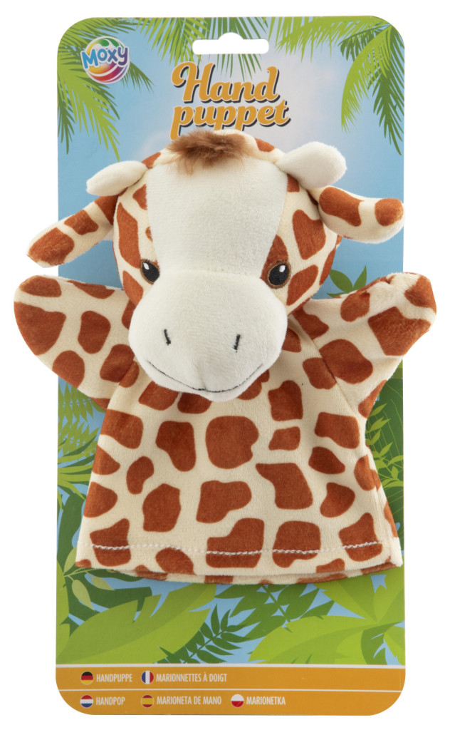 Zsiráf Moxy kesztyűbáb 21 cm