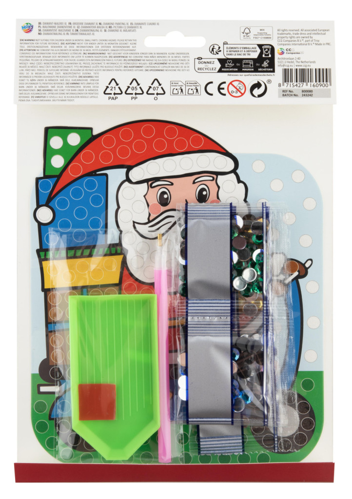 Karácsonyi Santa XL gyémántszemes kirakó A5 - Image 2