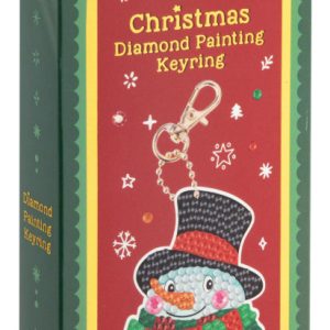 Karácsonyi Snowman gyémántszemes kulcstartó készítő szett