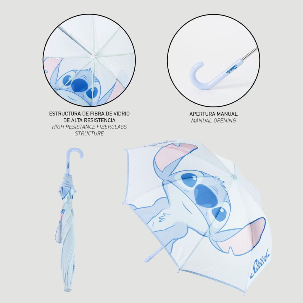 Disney Lilo és Stitch, A csillagkutya Cutie gyerek esernyő füllel Ø77 cm - Image 2