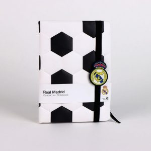Real Madrid Ball párnázott notesz, vonalas jegyzetfüzet