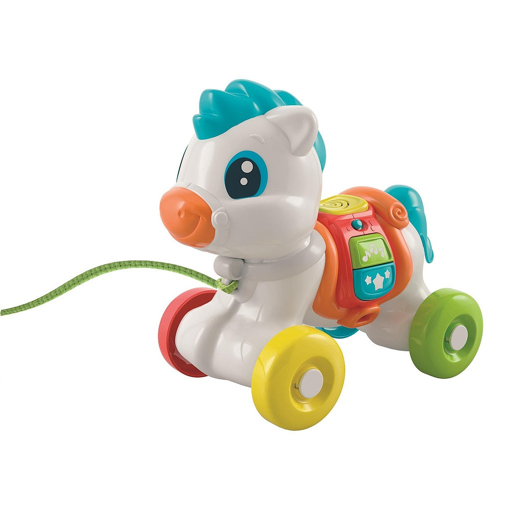 Póni Wheely zenélő, húzható készségfejlesztő játék Clementoni - Image 2