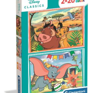 Disney Classics Funny Time 2x20 db-os puzzle Clementoni