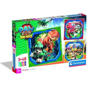 Mancs Őrjárat Dino Movie 3x48 db-os puzzle Clementoni