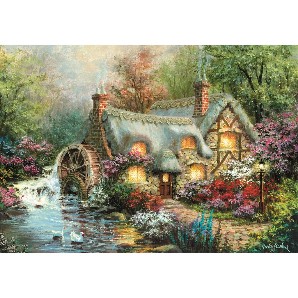 Vidéki táj Countryside 1500 db-os Compact puzzle Clementoni - Image 2