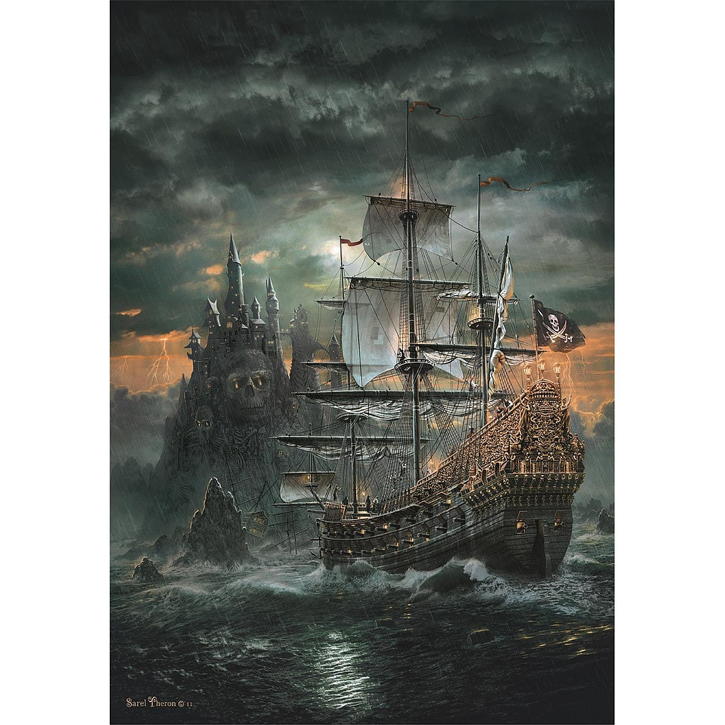 Kalózhajó Haunted Seas 1500 db-os Compact puzzle Clementoni - Image 2