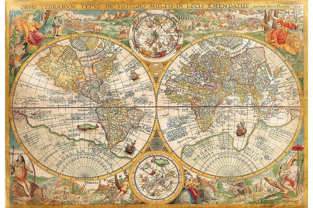 Régi térkép Ancient 2000 db-os puzzle Clementoni - Image 2