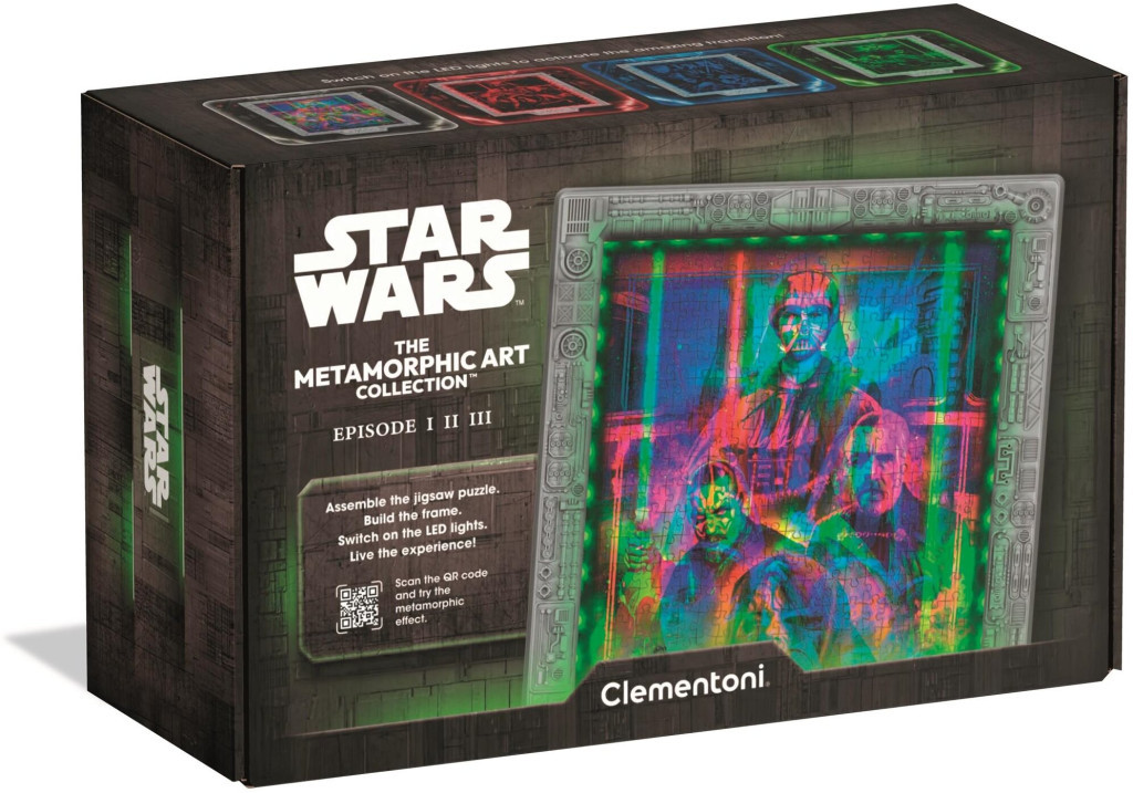 Star Wars Metamorphic 520 db-os puzzle LED-es keretben Clementoni